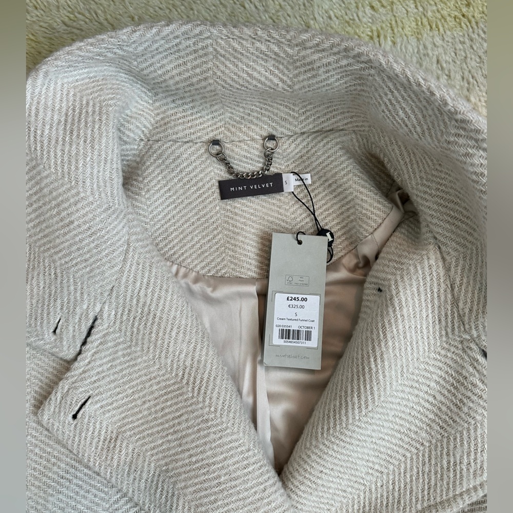NWT MINT VELVET cream coat - Picture 11 of 11
